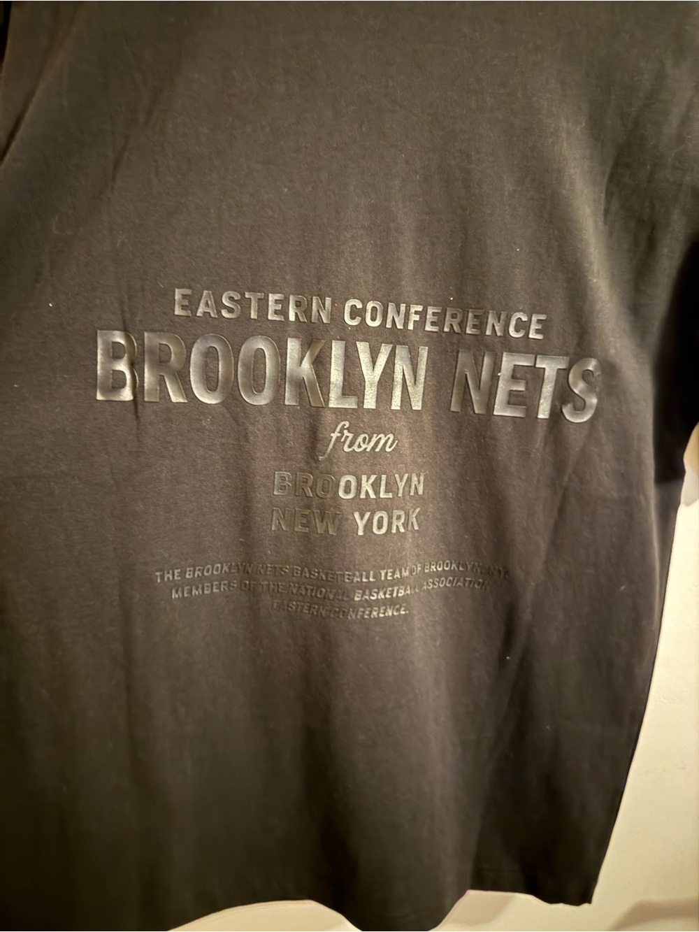 Brooklyn Nets Men’s Black Graphic Crew Tee